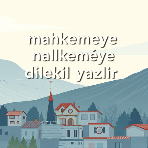 mahkemeye dilekçe nasıl yazılır